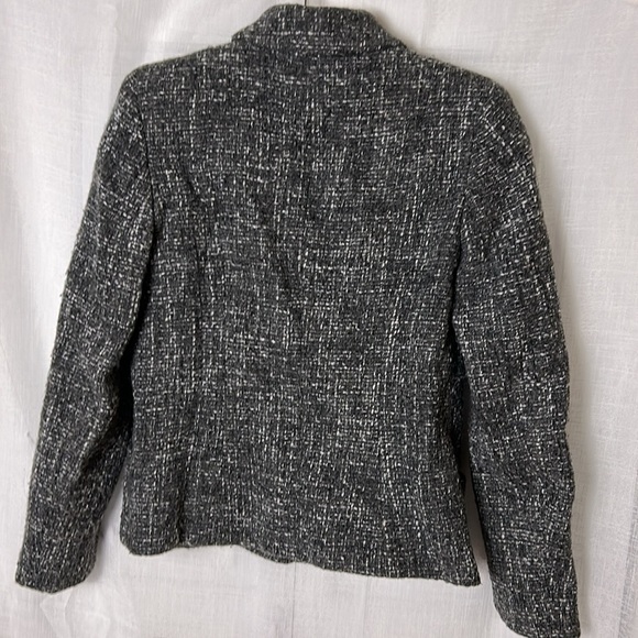 jacket,wool blend,zip, fitted,tweed, preppy clueless,academia,career,great cond - Picture 4 of 15
